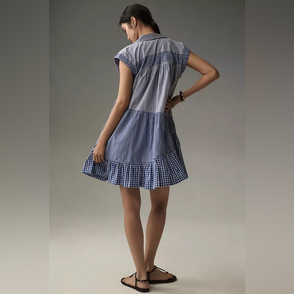 By Anthropologie Short-Sleeve Tunic Mini Dress - Picture 3 of 6